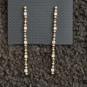 Nadri Gold and Silver Women's Earrings